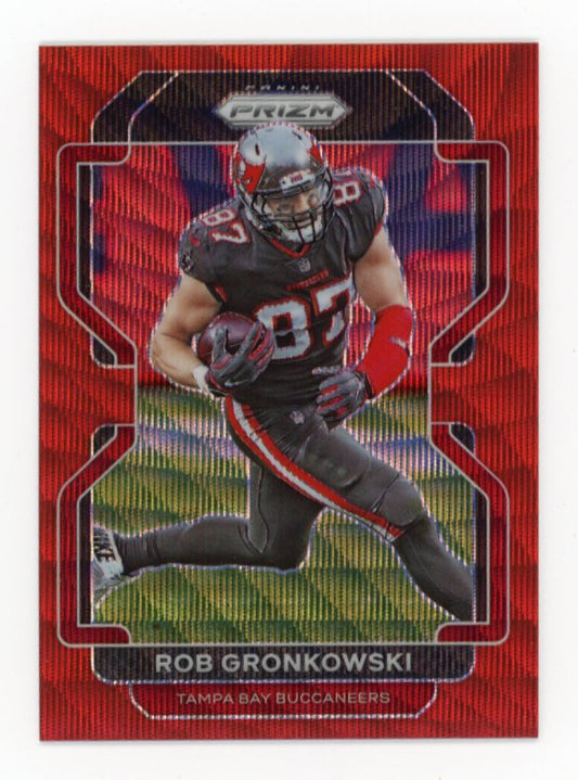 2021 Panini Prizm Rob Gronkowski #293 - #/149 Red Wave