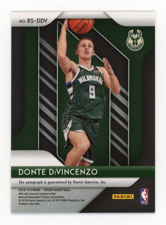 2018/19 Panini Prizm Donte DiVencenzo #RS-DDV - Autograph