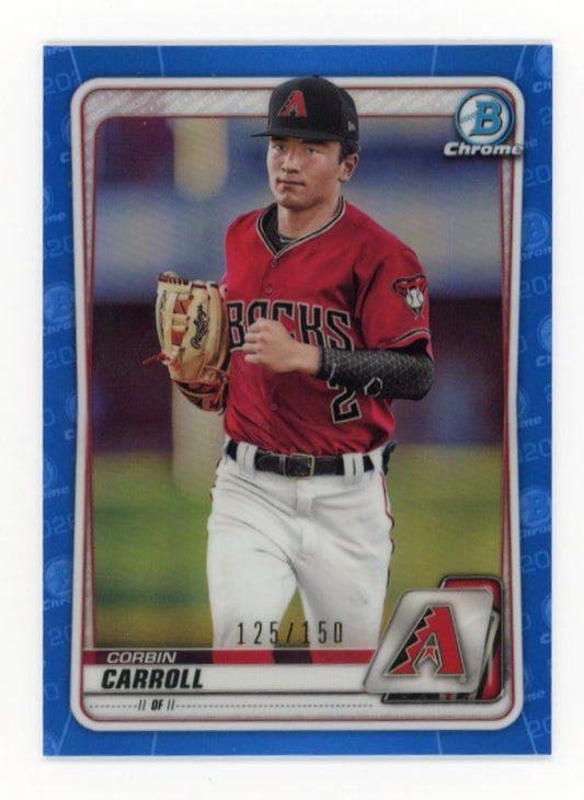 2020 Bowman Chrome Corbin Carroll #BCP-222 - #/150 Blue Refractor