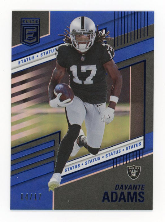 2022 Panini Donruss Elite Davante Adams #74 - #/17 Blue