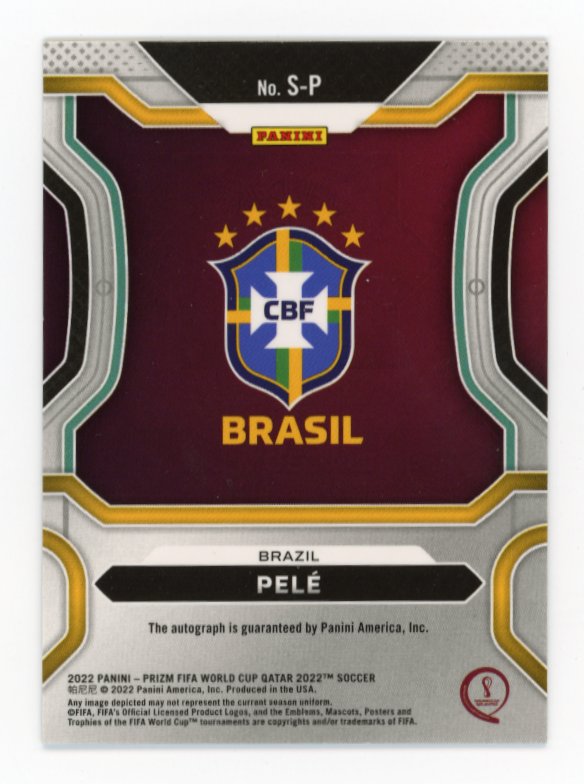 2022 Panini Prizm FIFA World Cup Qatar Pele #S-P - Autograph