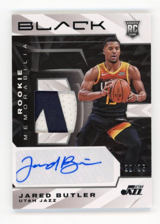 2021/22 Panini Black Jared Butler RC #RMA-BU - #/25 Patch Autograph