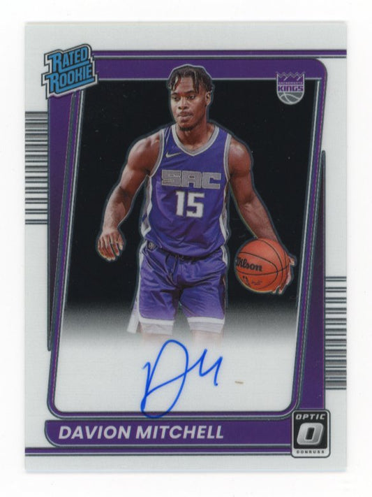 2021-22 Panini Donruss Optic Davion Mitchell RC #155 - Autograph