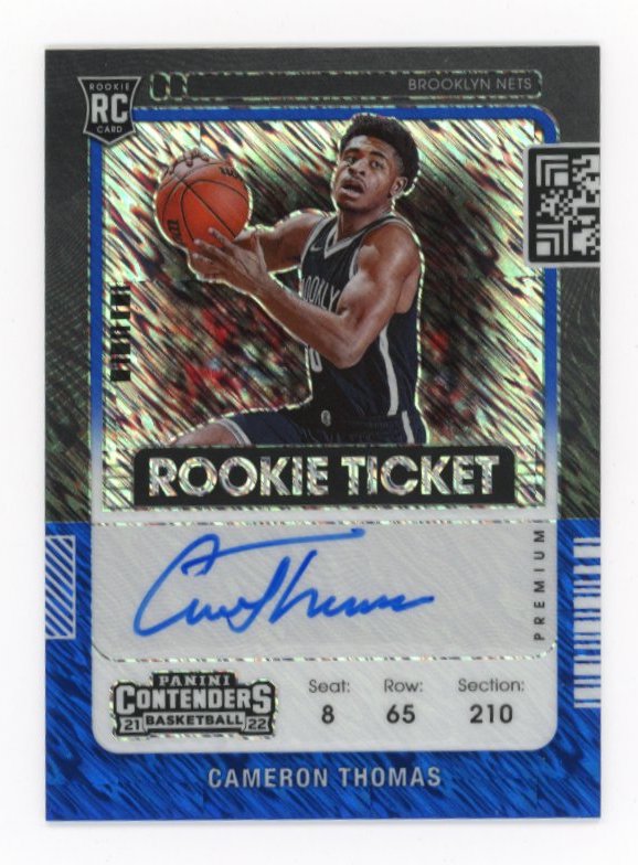 2021-22 Panini Contenders RC #127 - Autograph #/20