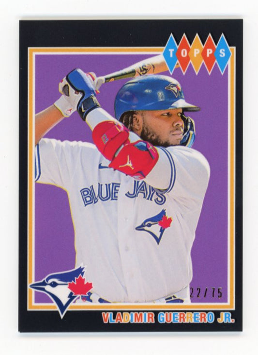 2022 Topps Brooklyn Collection Vladimir Guerrero Jr. #12 - Black #/75
