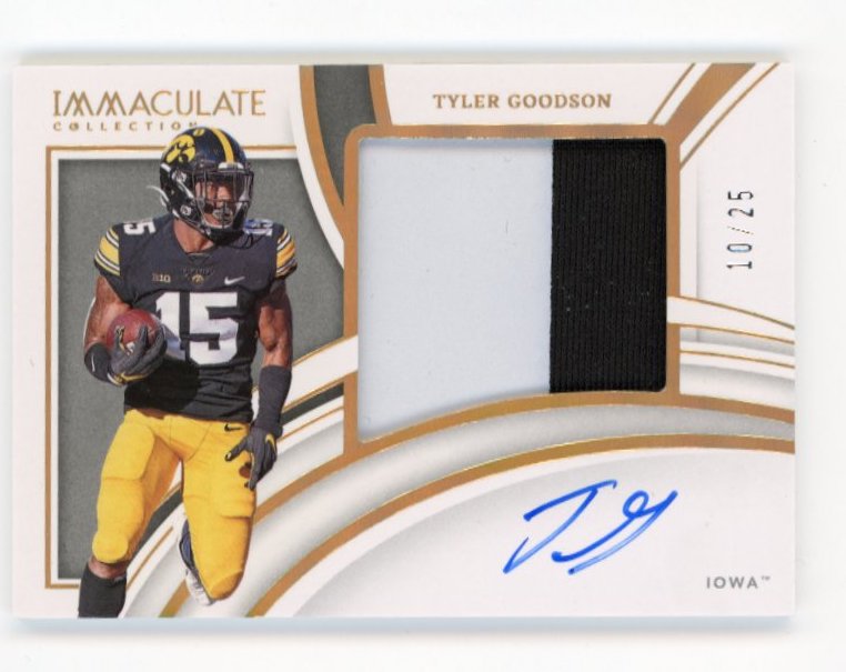 2022 Panini Immaculate Collection Tyler Goodson RC #PP14 - Patch Autograph #/25