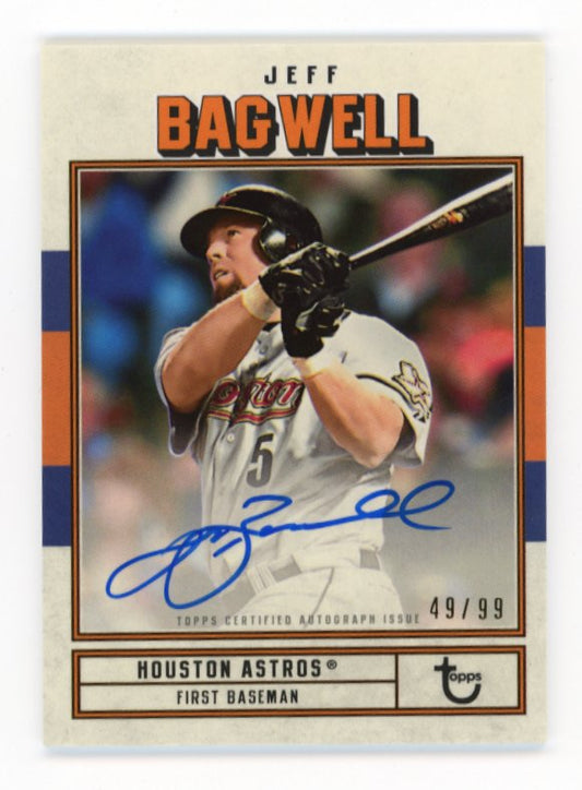 2022 Topps Brooklyn Collection Jeff Bagwell #AC-JB - Autograph #/99