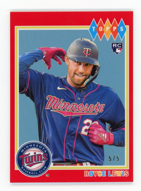2022 Topps Brooklyn Collection Royce Lewis #2 - Red #/5
