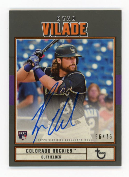 2022 Topps Brooklyn Collection Ryan Vilade #AC-RV - Black Autograph #/75