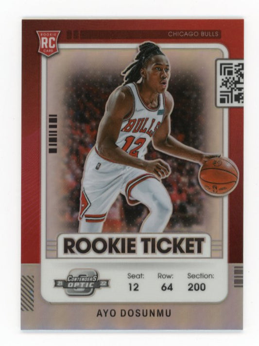 2022 Panini Contenders Optic RC Ayo Dosunmu #7 - Silver