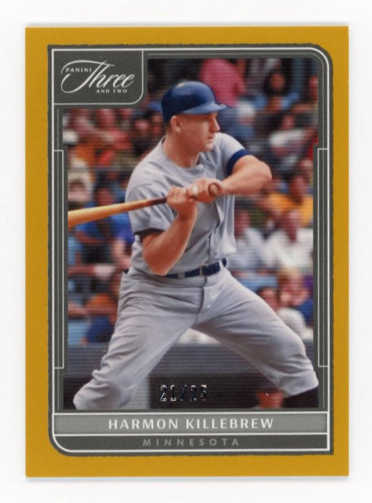 2022 Panini Three and Two Harmon Killebrew #31 - Yellow #/25