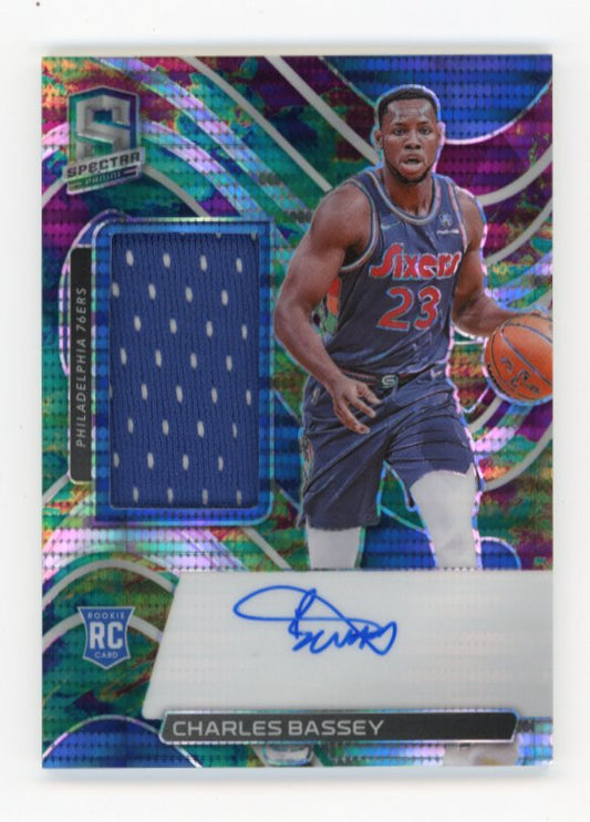 2021-22 Panini Spectra Charles Bassey RC #207 - Autograph #/99