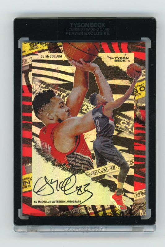 2021 Tyson Beck Player Exclusive CJ McCollum #2 - #/20 Autograph