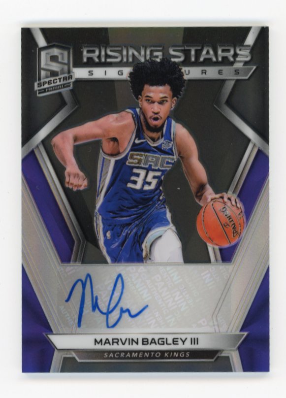 2018/19 Panini Spectra Marvin Bagley III Rising Stars - Auto #/75