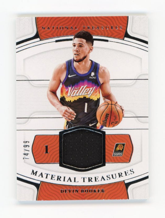 2021/22 Panini National Treasures Devin Booker #MT-DBK - #/99 Patch