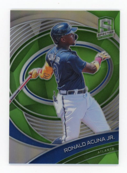 2021 Panini Spectra Ronald Acuna Jr. #68 - #/30 Green