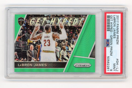 2017 Panini Prizm Lebron James #GH-LJ - Get Hyped Green Prizm