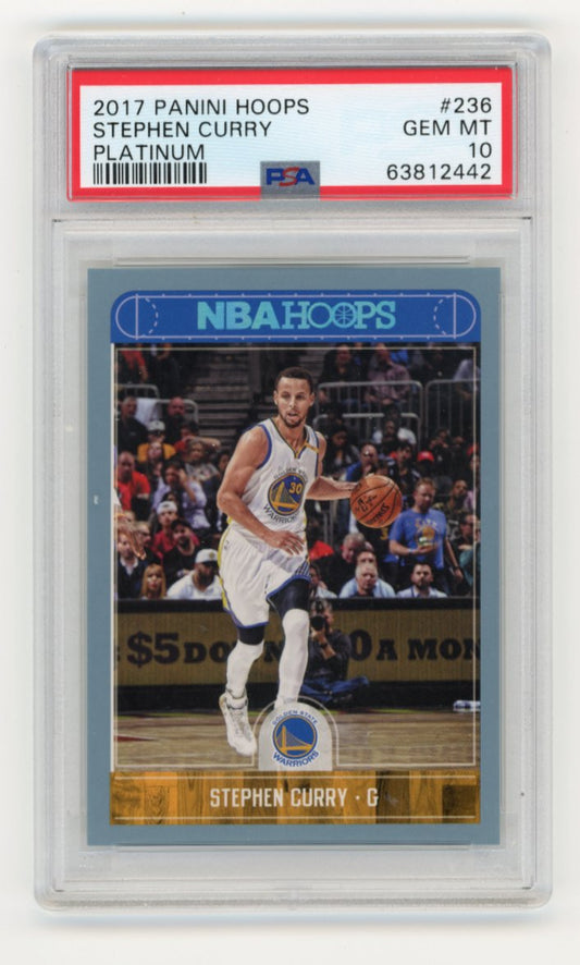 2017 Panini Hoops Stephen Curry #236 - Platinum PSA 10