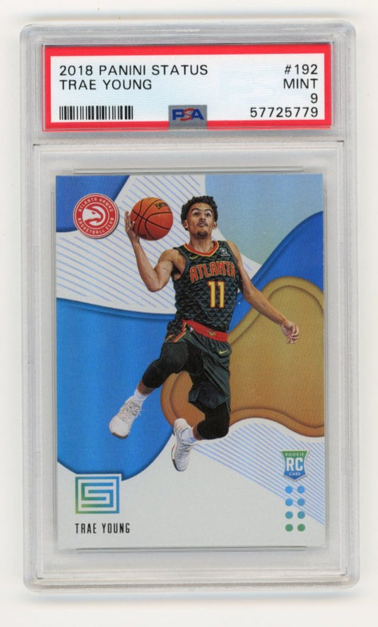 2018 Panini Status Trae Young #192 - PSA 9