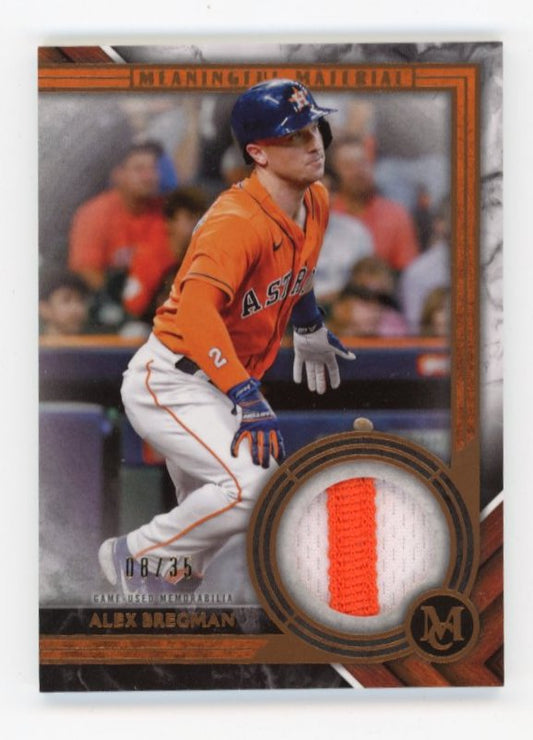 2022 Topps Museum Collection Alex Bregman #MMR1-ABR - #/35 Relic