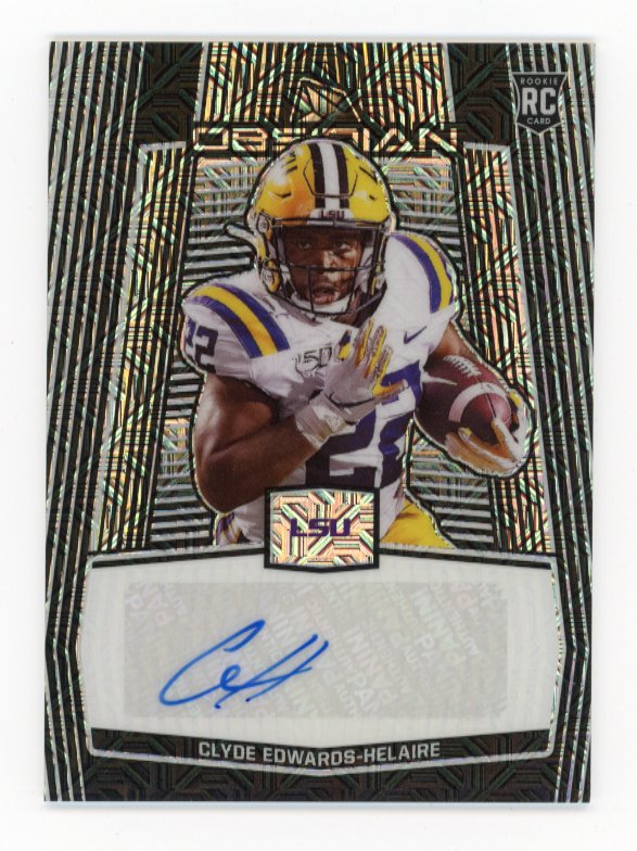 2020 Panini Obsidian Clyde Edwards-Helaire #72 - #1/1 Autograph