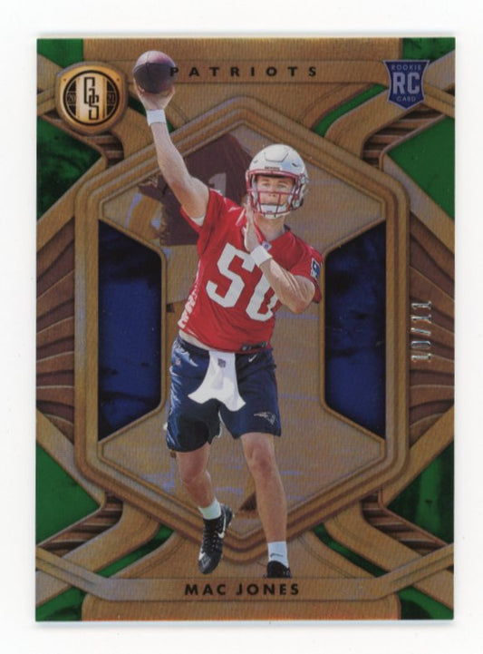 2021 Panini Gold Standard Mac Jones RC #105 - #10/11 FOTL Green