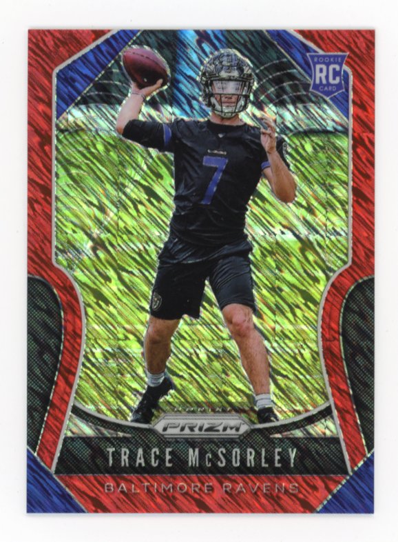 2019 Panini Prizm Trace McSorley RC #309 - #/15 Red Wave