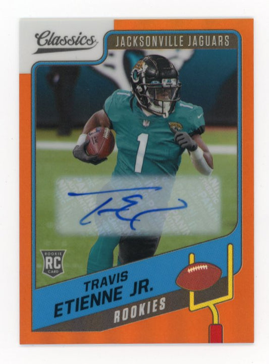 2021 Panini Classics Travis Etienne Jr. RC #164 - #/10 Orange Autograph