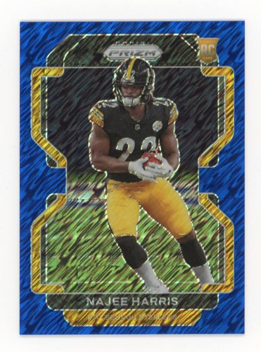 2021 Panini Prizm Najee Harris #343 - #/25 Blue Shimmer