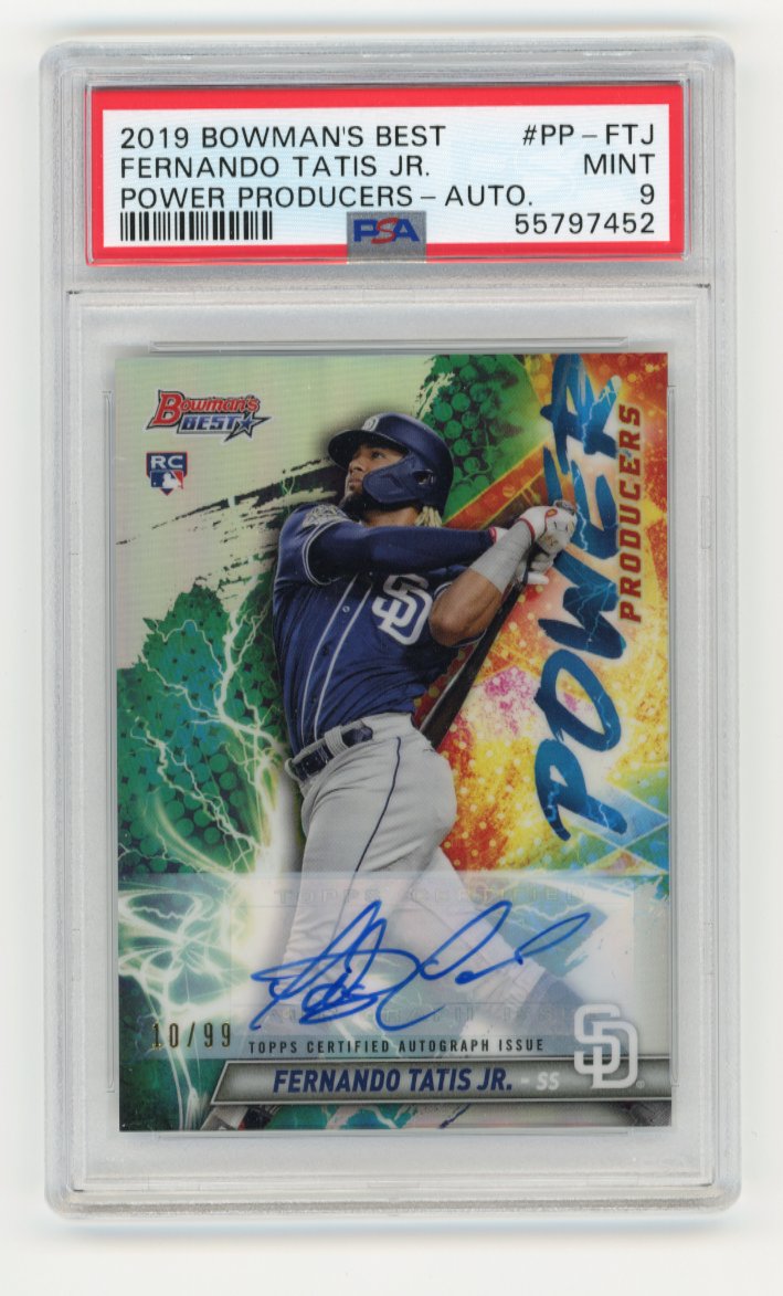 2019 Topps Bowman's Best Fernando Tatis Jr. Power Producers RC #PP-FTJ - #/99 Auto