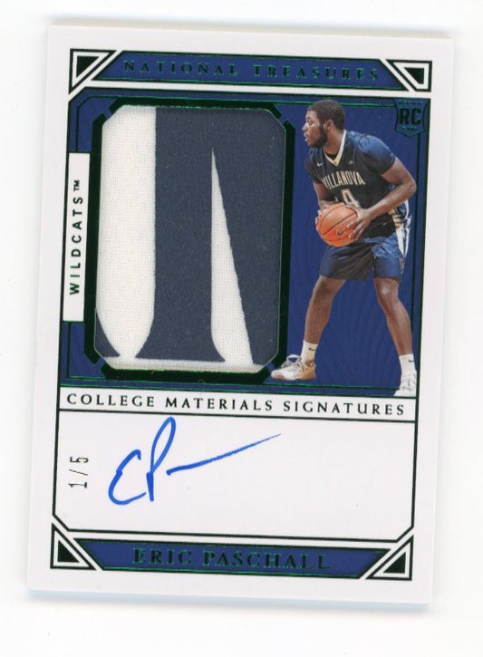 2019/20 Panini National Treasures Collegiate Eric Paschall RC #108 - #/5 Emerald Patch Autograph