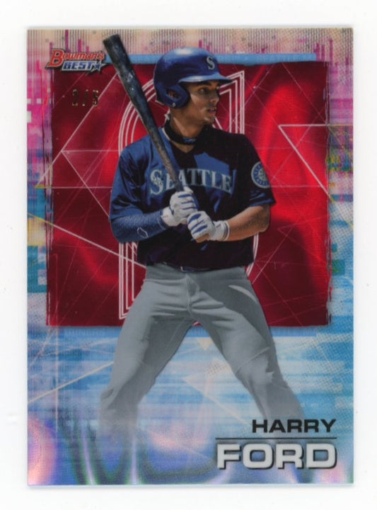 2021 Topps Bowman's Best Harry Ford #88 - #/5 Red