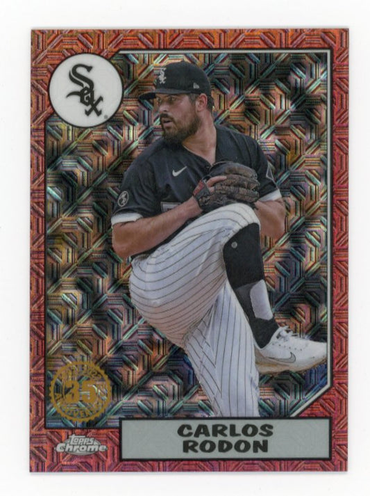 2022 Topps Carlos Rodon 35th Anniversary #T87C2-89 - #5/5 Red