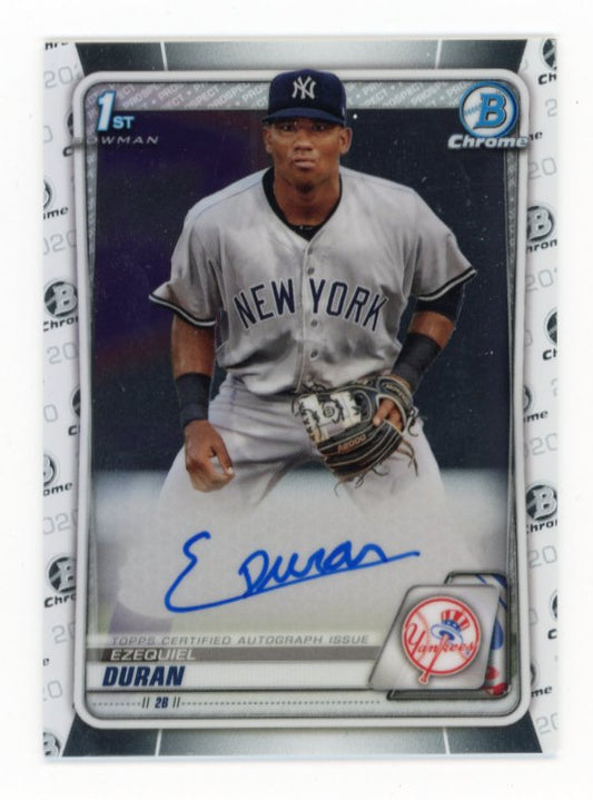 2020 Bowman Chrome Ezequiel Duran #CPA-ED - Autograph