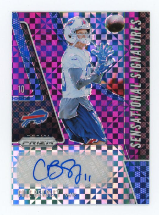 2019 Panini Prizm Cole Beasley Sensational Signatures - #/49 Autograph