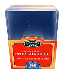 Cardboard Gold 140pt Toploaders - 10 pack