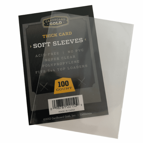Cardboard Gold Thick Card Sleeves - Pack of 100 Talkin' Baseball Cardboard Gold Thick Card Sleeves - Pack of 100 Talkin' Baseball
