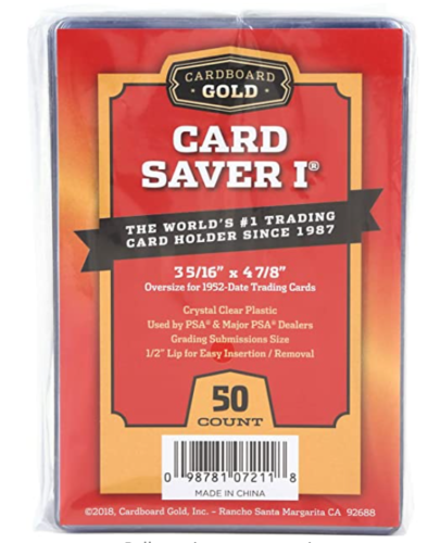 Cardboard Gold Card Saver 1 - Pack of 50