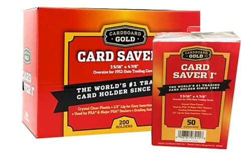 Cardboard Gold Card Saver 1 - Box of 200