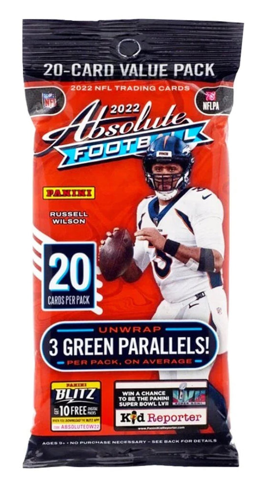 2022 Panini Absolute Football Cello Pack