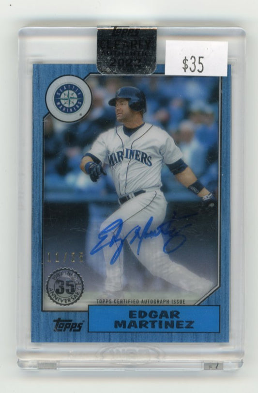 2022 Topps Clearly Authentic Edgar Martinez - Autograph /25