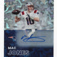 2022 Panini The National Mac Jones #7 - #/25 Cracked Ice Auto