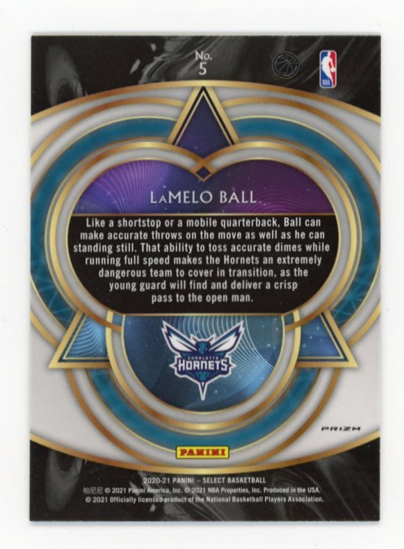 2020/21 Panini Select Lamelo Ball Phenomenon RC #5