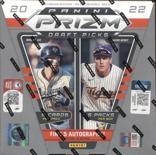 2022 Panini Prizm Draft Picks Baseball Hobby Box