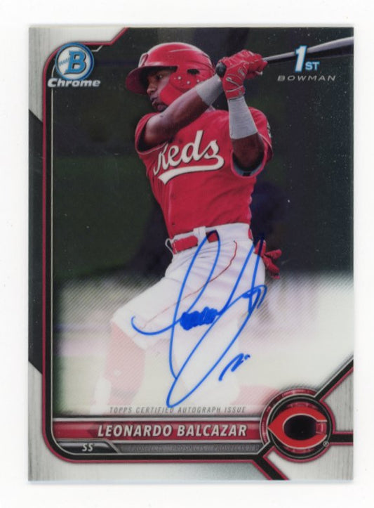 2022 Bowman Chrome Leonardo Balcazar RC #CPA-LB - Autograph