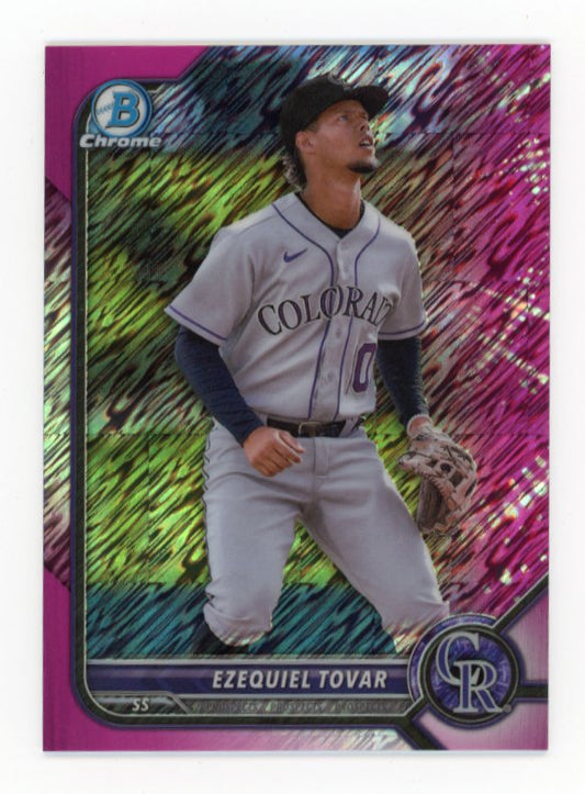 2022 Bowman Chrome Ezequiel Tovar #BCP-231 - Pink Shimmer #/199