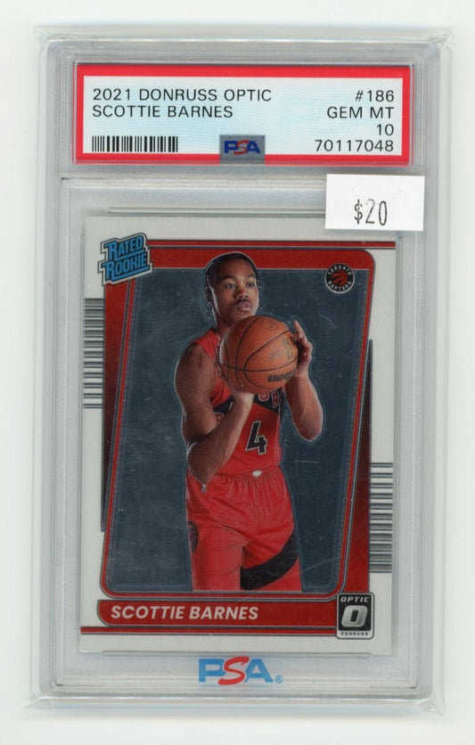 2021 Panini Donruss Optic Scottie Barnes #186 - PSA 10