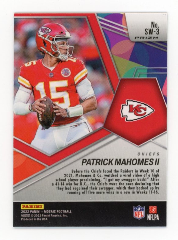 2022 Panini Mosaic Patrick Mahomes #SW-3 - Mosaic