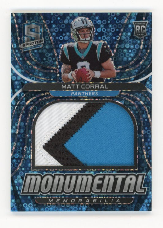 2022 Panini Spectra Matt Corral RC #MME-MCO - Jumbo Patch #/60