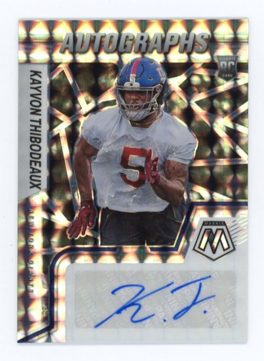 2022 Panini Mosaic Kayvon Thibodeaux RC  #RAM-KT - Autograph